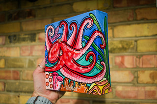 Octopus 6"x6" Acrylic Painting