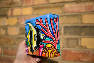 Moorish Idol 4"x4" Acrylic Painting