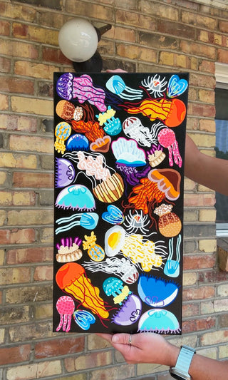 Just Jellies 10"x20" Acrylic Painting