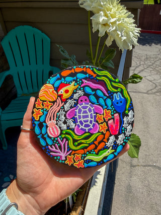 Colorful Coral Reef 5in Mini - Sea Turtle