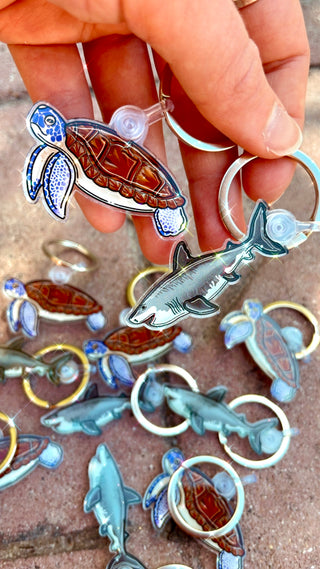 Great White Shark Keychain
