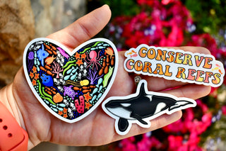 Conserve Coral Reefs Sticker