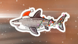 Santa Jaws Great White Shark Magnet