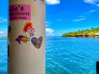 Coral Reef Heart Sticker
