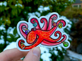 Ornament Octopus Sticker