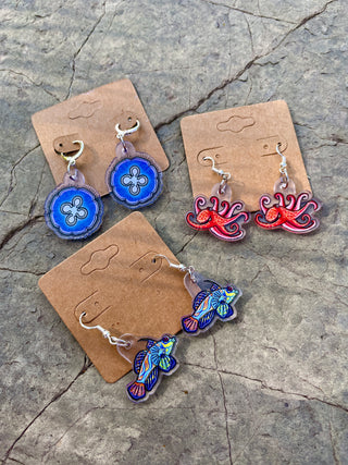 Octopus Earrings