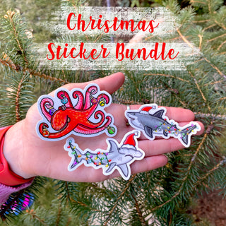 Christmas Sticker Pack of 3